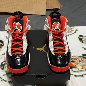 Nike Black, Red, and White Sneakers